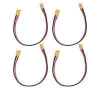 The Lord of the Tools 4Pcs XT30 U-F to XT30 U-M Plug Connector Male to Female Extension Cable 16AWG Connector for Battery Pack Solar Panels Model Planes 30cm