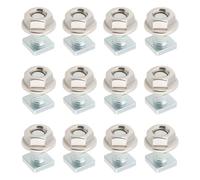 The Lord of the Tools 50 Sets Greenhouse Nuts and Bolts M6x12MM Stainless Steel Flat Head Screws for Building Repairing Greenhouse Necessary Accessories
