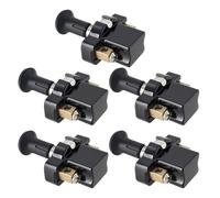 The Lord of the Tools 5pcs 7mm Thread Push Pull Switch Car Thread ON-Off Heavy Duty Push-Pull Switch Vehicle Accessories Suitable for SUV Truck RV Van Black