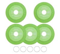 The Lord of the Tools 5pcs Diamond Glass Cutting Disc 4 inch Thin Saw Blade Wheel with Reducing Ring for Glass, Ceramic, Marble Cutting for Angle Grinder