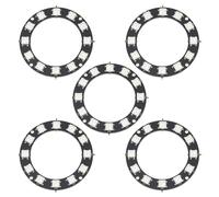The Lord of the Tools 5pcs RGB LED Ring 12 Bit RGB LED Strip Light WS2812 5050 LEDs for LED Walls Advertising Karaoke Wedding Decorations Compatible with 5V Logic Level Microcontroller