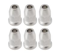 The Lord of the Tools 6pcs 11mm Top Guitar String Ferrules Body String Ferrules String Through Body 6.5mm Hole Compatible with Telecaster Strat Style Electric Guitar(Chrome)