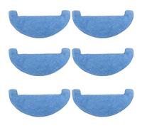 The Lord of the Tools 6Pcs Sweeping Robot Cleaning Cloth Replacement Compatible with Bagotte BG700 BG800 Robot Vacuum Cleaner Mops Home Accessories Blue