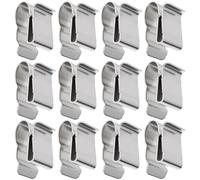 The Lord of the Tools 80pcs Stainless Steel Solar Panel Cable Clips Double Wire Clamp for 6mm² PV Wires Wire Management Mounting Clamp