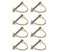 The Lord of the Tools 8Pcs 8mm Shaft Locking Retaining Pin Trailers Lock Hitch Lock D Clip Lynch Linch Pins in 57mm x 38mm Heavy Duty Connector Shaft Lock for Trailer & Tractor