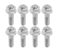 The Lord of the Tools 8x M8 Exhaust Studs with Flange Nuts M8x35 Compatible with Yamaha VMAX Compatible with Suzuki
