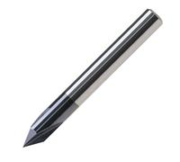 The Lord of the Tools Chamfer End Mill 3 Flutes 60 Degree 6mm Shank TiAlN Coated Solid Tungsten Carbide V Groove Router Bit for Carving V Groove CNC Lettering Signs Chamfering End