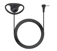 The Lord of the Tools D Shape Ear-hook Earpiece 3.5MM 1 Pin Plug Connector Listen Only Soft Rubber Earpiece Headset No Microphone for Two Way Radios