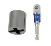 The Lord of the Tools Jack Socket Adapter 3.3x3x0.9cm/3.3x1.3x3.7cm Compatible with Hand Drill Electric Wrench Ratchet