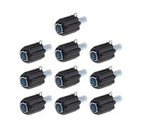 The Lord of the Tools M5 Bicycle Brake Adjustable Screw Fastener Shift Brake Cable Adjusters for Most MTB Mountain Bike Black Pack of 10