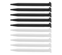 The Lord of the Tools Pack of 10 Stylus Pen Touch Screen Pen Compatible with Nintendo New 2DSXL/2DSLL for Controlling Video Games Made of White and Black Plastic
