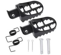 The Lord of the Tools Pair of Black Footrest Footpegs Foot Pegs Footrest Compatible with Yamaha PW50 PW80 TW200 TT-R50E TT-R90E Dirt Bike Motorcycle Motocross