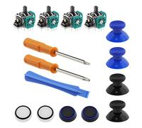 The Lord of the Tools Set of 15 Game Console Controller Repair Kit Compatible with Xbox One Controller 3D Analog Joystick Module & Thumbstick & Silicone Cap & Installation Tool