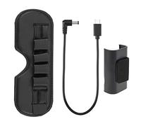 The Lord of the Tools Set of 3 Battery Holder Mount & 31cm Goggle Power Charging Cable & Antenna Memory Card Storage Bag Compatible with FPV Combo Drone Goggles Accessories