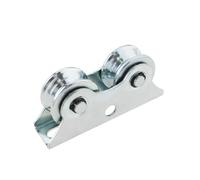 The Lord of the Tools Sliding Gate Wheels Double Bearing Caster V Sliding Door Roller Galvanized Steel V Shaped Groove Wheel with Bracket Suitable for Roller Sliding Gate Rolling Door