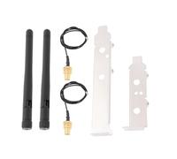 The Lord of the Tools WiFi Antenna Adapter 2.4GHz 5GHz 5.8GHz 3dBi MIMO RP-SMA Male U.FL to RP-SMA Cable PCIE Slot Bracket for Mini PCI Express