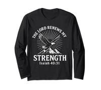 The Lord Renews My Strength Isaiah 40:31 Christian Long Sleeve T-Shirt