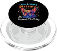 The Lord’s Blessing French Bulldog Dog Faith Colorful Design PopSockets PopGrip for MagSafe