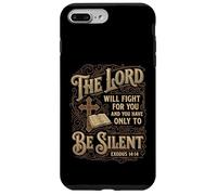 The Lord Will Fight For You Be Silent Exodus 14 Bible Verse Case for iPhone 7 Plus/8 Plus
