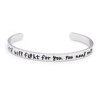 The Lord Will FIGHT for You Cuff Bracelet Strength Encouragement