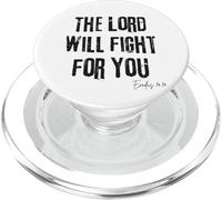 The Lord Will Fight for You Exodus 14:14 Bible Faith PopSockets PopGrip for MagSafe