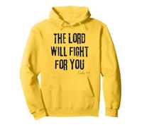 The Lord Will Fight for You Exodus 14:14 Bible Faith Pullover Hoodie