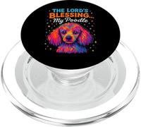 The Lords Blessing Poodle Dog Faith Colorful Design PopSockets PopGrip for MagSafe