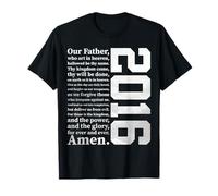 The Lord's Prayer 2016 Religious Jesus 10TH Birthday T-Shirt