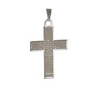 The Lords Prayer Cross Pendant Sterling Silver 925 Hallmark All Chain Lengths