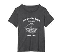The Losers Club Est. 1958 Derry, Me Apparel T-Shirt, Women's Plus, Dark Heather Grey, 5X