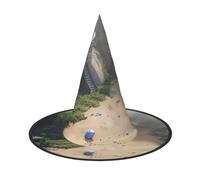 The Lost Beach Halloween Witches Hats Witch Headbands Wizard Hat Costume Accessories Cosplay for Party Masquerade Foldable 3 PCS