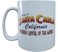 The Lost Boys 80's Movie Inspired Santa Carla Murder Capital of The World Artwork Mug