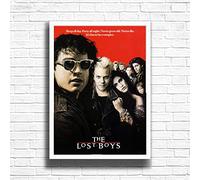 The Lost Boys, 80s Movie Print Vintage Nostalgic Film Poster, A4 and A3 Size Frame Options, Great Home, Pub, Café, Bar Decoration Wall Art Print, House gift for movie lovers (A4 Framed (White))
