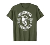The Lost Boys Biker David Powers T-Shirt, Men, Olive Green, Medium