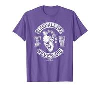 The Lost Boys Biker David Powers T-Shirt, Men, Purple Heather, Small