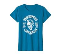 The Lost Boys Biker David Powers T-Shirt, Women, Sapphire Blue, 3X-Large