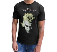 The Lost Boys Men's David Triptych T-Shirt in Black | Size: Large The Lost Boys Black L