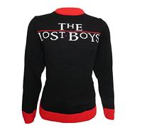 The Lost Boys Unisex Adult Logo Knitted Jumper (XL) (Black/Red)