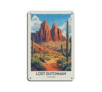 The Lost Dutchman's State Poster Tin Sign Vintage Metal Pub Club Cafe Bar Home Wall Art Decoration Poster Retro 8x12inch(20x30cm)