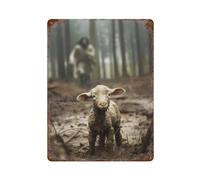 The Lost Sheep Vintage Sublime Tin Painting Wall Poster Metal Sign Wall Decor Style-6 40x30cm