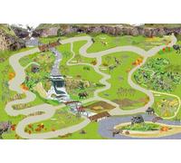 The Lost World Dinosaur Activity Play Mat - Pretend Play, Role-Play, Teach & Learn (130 x 85 cm)
