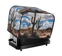 The lots of cactus toaster cover is suitable for 2 small toaster covers with wide slots and comes with a storage pocket to meet diverse baking needs.
