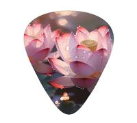 The Lotus in Full Bloom Printed guitar picks - three thicknesses: thin, medium and thick, suitable for electric guitar, bass and ukulele.