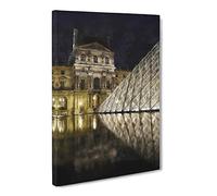 The Louvre In Paris Vol.1 Canvas Print | Gallery Wrapped 30mm Frame Wall Art | 24x16 inches | Ready to Hang | Modern Picture | Living Room Bedroom Lounge Office