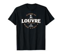 The Louvre Museum Mona Lisa and Pyramid Coordinates French T-Shirt