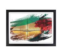The Louvre Pyramid Paris France 3 V2 Framed Print | A2 Black Framed Wall Art | Ready to Hang | Modern Cityscape Picture | Living Room Bedroom Lounge Office