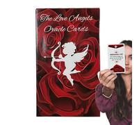 The Love Angel Oracle Cards, English Tarot Deck for Fate Divination, Fortune-Telling Board Game for Party Entertainment