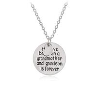 The Love Between A Grandmother and Grandson is Forever Pendant Necklace Fine Craftsmanship Practical Treatment Multicoloured