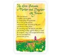 The love between a Mother and Daughter is forever Plastic Wallet Card by Blue Mountain Arts Verse, Love and Heart Felt Relationship Sentiments