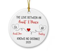 The Love Between An Aunt & Niece Christmas Tree Hanging Ornament Funny Christmas Decorations Decorative Xmas Pendant For Kitchen Party New Years